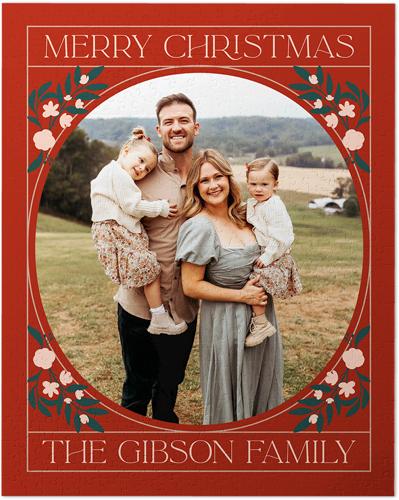 Custom Photo Puzzles: Storybook Christmas, 520 Pieces, Red, cinnamon