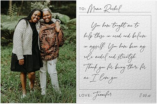 Custom Photo Puzzles: Handwritten Letter, 1014 Pieces, White