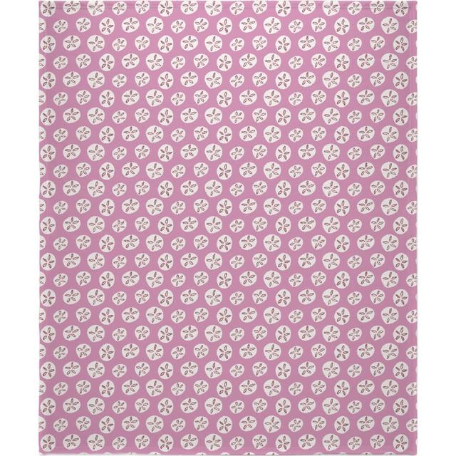 Plush Fleece Photo Blankets: Sand Dollar Sea Shells Blanket, Plush Fleece, 50x60, Pink, Whisper