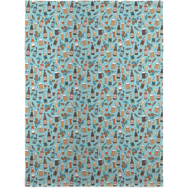 Fleece Photo Blankets: Cheers Craft Beer and Glasses Blanket, Fleece, 30x40, Multicolor, Breeze