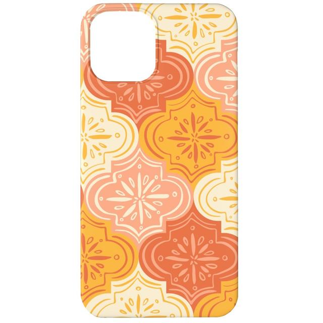 Custom iPhone 11 Cases: Arabesque - Warm, Silicone Liner Case, Matte Finish, Orange