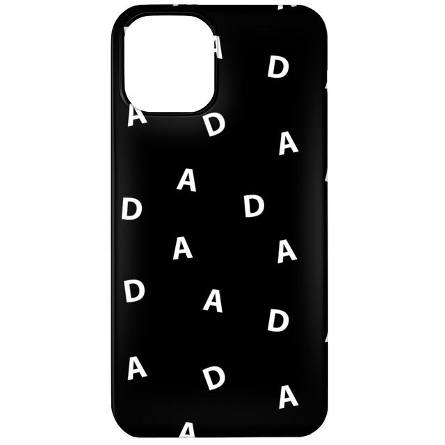Custom iPhone 11 Cases: Sweet Dad Typography - Black and White, Slim Case, Matte Finish, Black