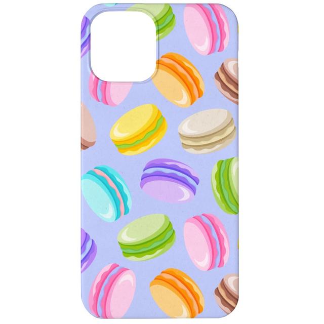 Custom iPhone 12 Cases: Pastel Macarons - Lavender, Slim Case, Matte Finish, Purple