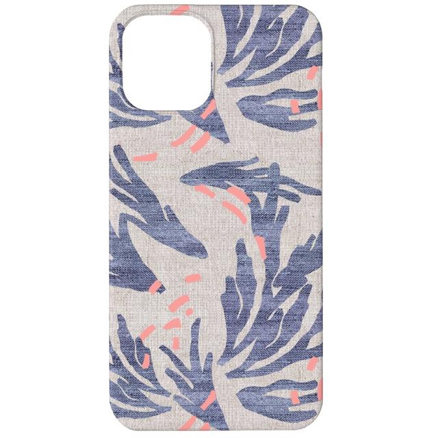 Custom iPhone 12 Cases: French Linen Anemone, Slim Case, Matte Finish, Blue, True Blue