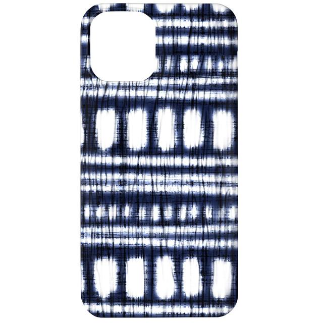 Custom iPhone 12 Cases: Shibori - Organic and Loose Lines and Dots, Slim Case, Matte Finish, Blue, True Blue