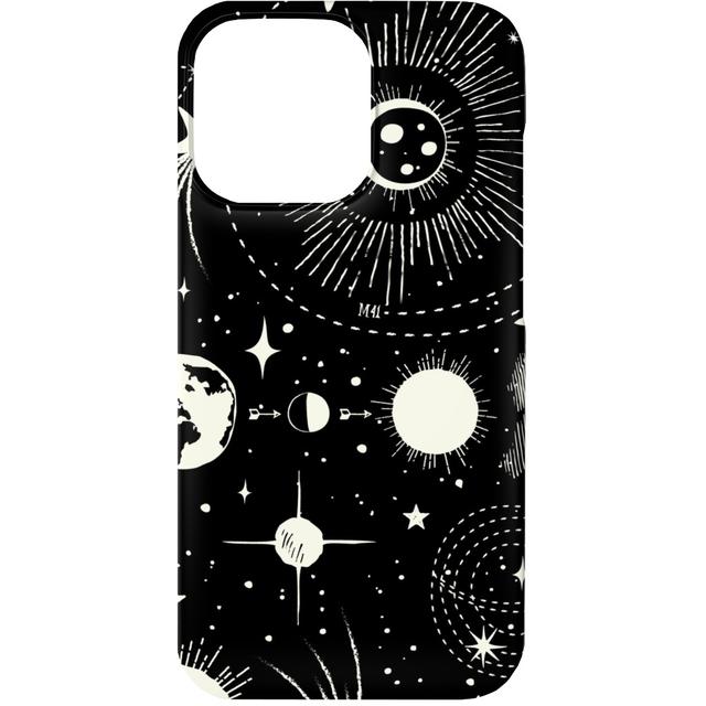 Custom iPhone 13 Cases: Solar System, Slim Case, Matte Finish, Black, Shadow Box