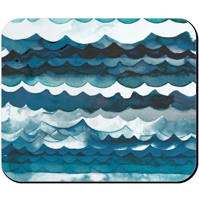 Custom Mouse Pads: Sea Waves - Aqua, Blue, True Blue