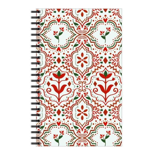 Personalized Notebooks: Moroccan Christmas, 5x8, Red