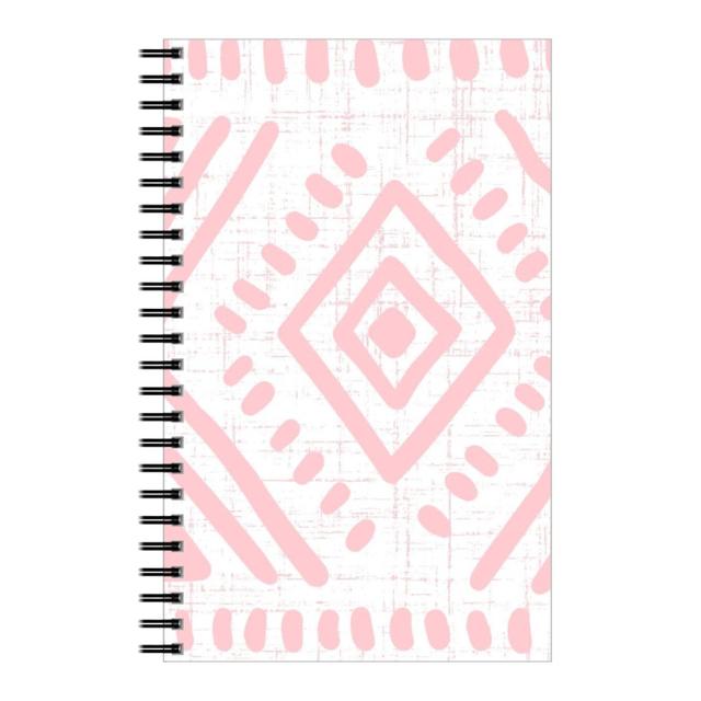 Personalized Notebooks: Abstract Diamond, 5x8, Pink, Pearl