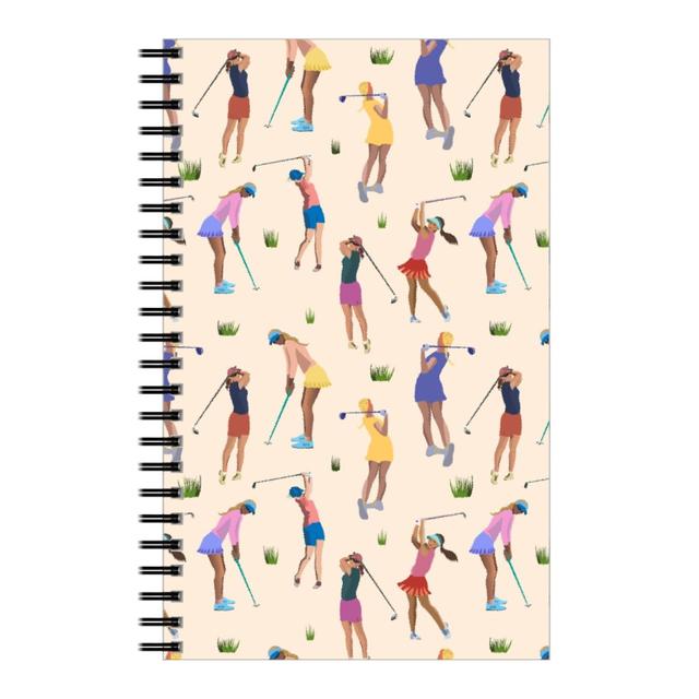 Personalized Notebooks: Golf Girls, 5x8, Beige, Sand