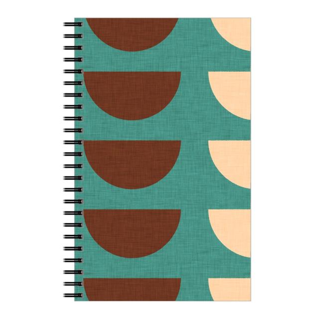 Personalized Notebooks: Half Moon, 5x8, Blue, Tidal Wave