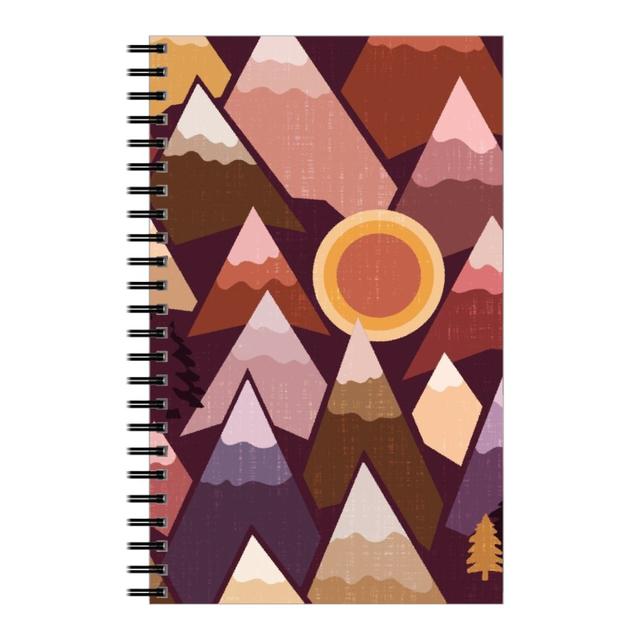 Personalized Notebooks: the Mountains Are Calling, 5x8, Red, Rich Red