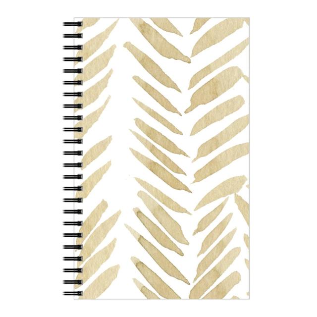 Personalized Notebooks: Leaf - Gold, 5x8, Yellow