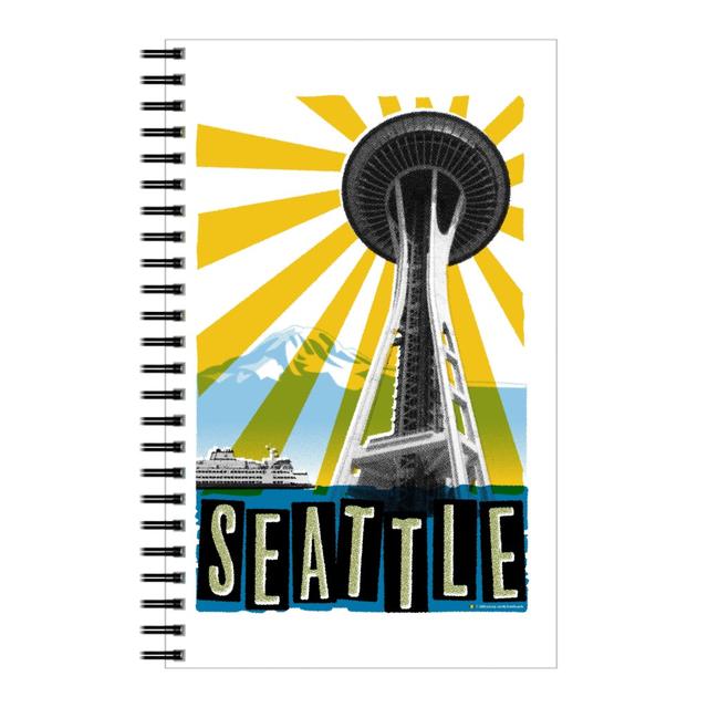 Personalized Notebooks: Emerald City, Seattle - Multi, 5x8