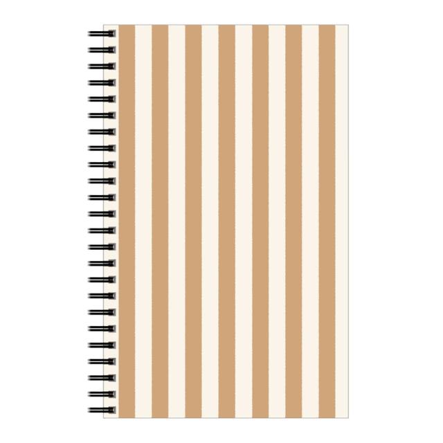 Personalized Notebooks: Palomino Stripe - Neutral, 5x8, Yellow, Classic Yellow