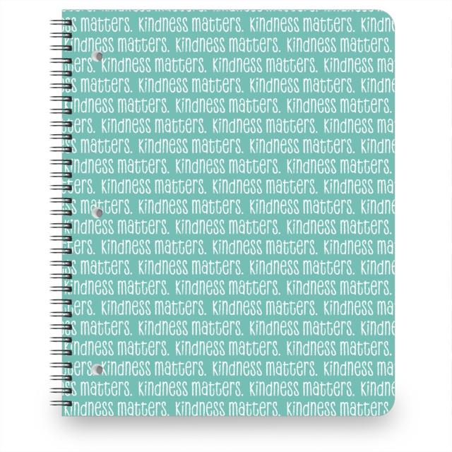 Personalized Notebooks: Kindness Matters, 8.5x11, Blue, Spring Valley