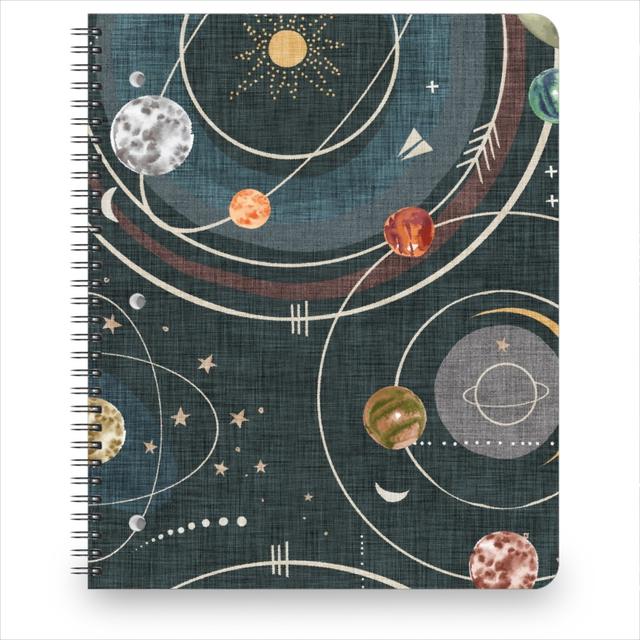 Personalized Notebooks: Space Map - Multicolor, 8.5x11, Blue, True Blue