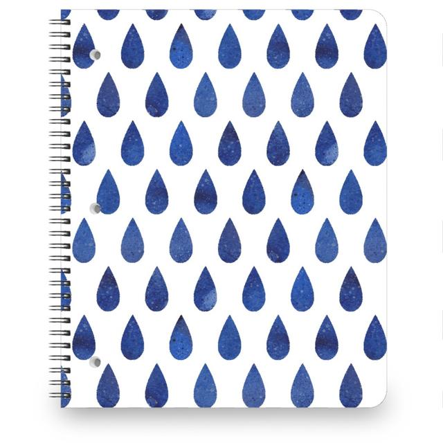 Personalized Notebooks: Drops, 8.5x11, Blue, Nautical