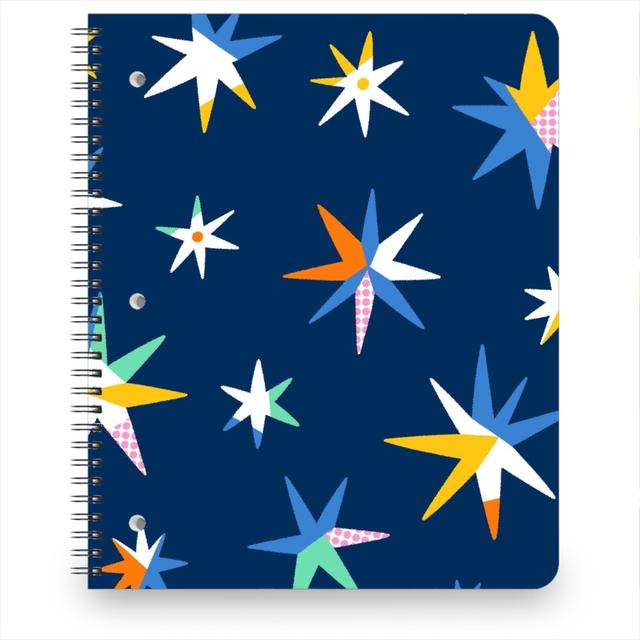 Personalized Notebooks: Modern Starry Sky - Blue, 8.5x11, Blue, True Blue