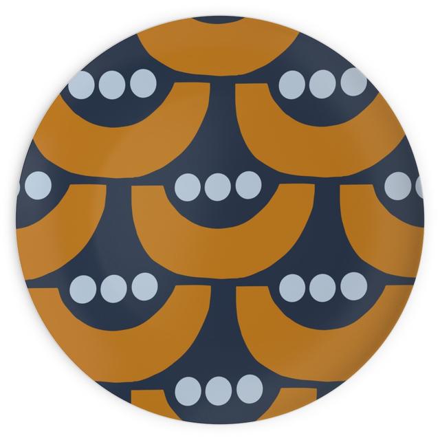 Plates: Tulip, 10x10, Blue, Navy