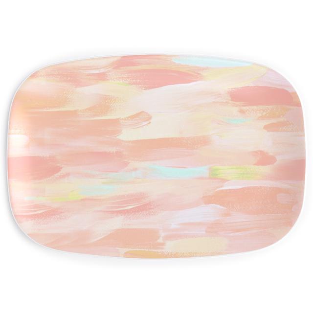 Serving Platters: Paint Dabs - Peach, Pink, Bright Pink