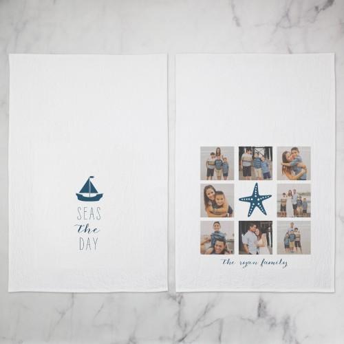 Tea Towels: Nautical, Set of 2, Blue, midnight