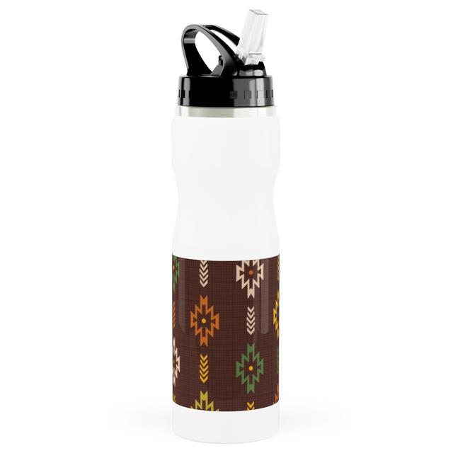 Photo Water Bottle with Straw: the Wild West - Multi, Stainless Steel, 25oz