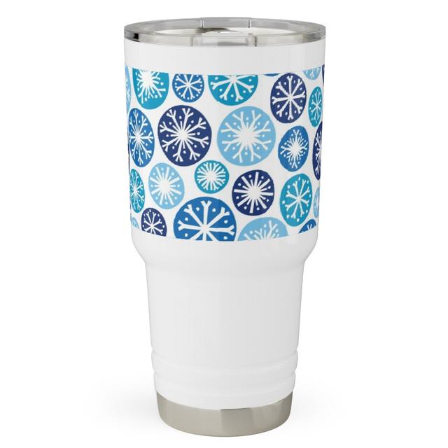 Travel Tumblers: Snow Daze, 30oz, Bluebird