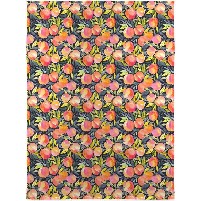Sherpa Fleece Photo Blankets: Fragrant Peaches - Multi Blanket, Sherpa, 30x40