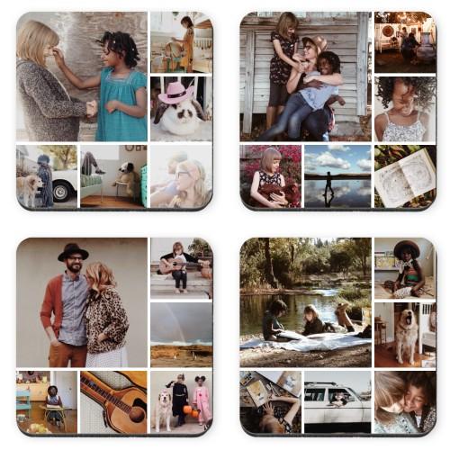 Photo Coasters: Gallery of Six, Set of 4, Multicolor
