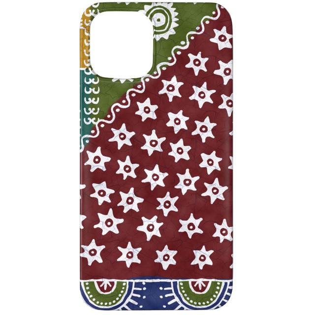 Custom iPhone 12 Pro Cases: Batik Complete - Warm, Slim Case, Matte Finish, Multicolor
