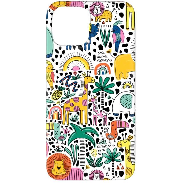 Custom iPhone 12 Pro Cases: Safari Fun - Multi, Slim Case, Matte Finish