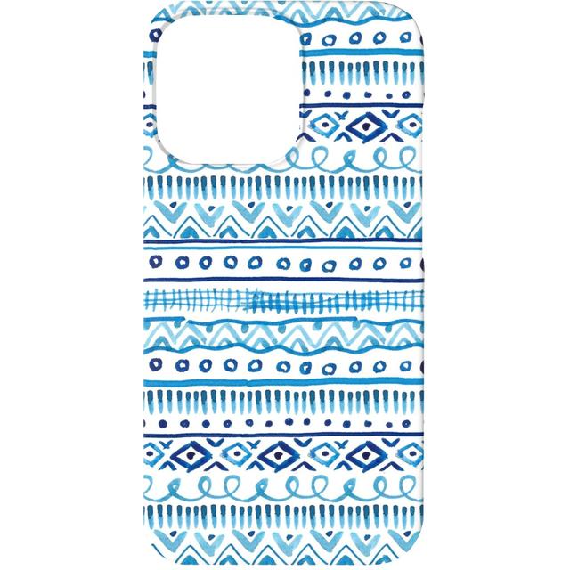 Custom iPhone 13 Cases: Painted Stripe - Blue, Silicone Liner Case, Matte Finish, Blue, True Blue