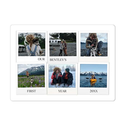 Magnets: First Year Frames, 4x5.5, White