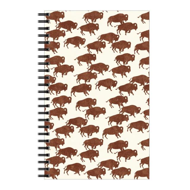 Personalized Notebooks: Bison Stampede - Brandywine, 5x8, Brown