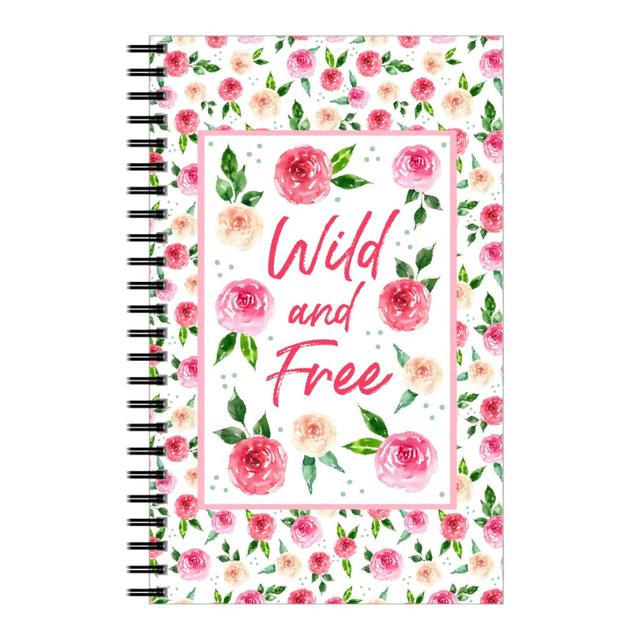 Personalized Notebooks: Wild and Free, 5x8, Pink, Carnation