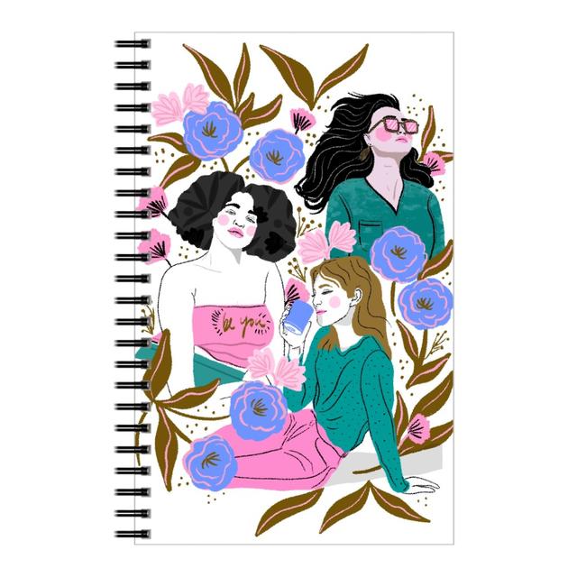 Personalized Notebooks: Be You - Portraits With Florals - Multi, 5x8