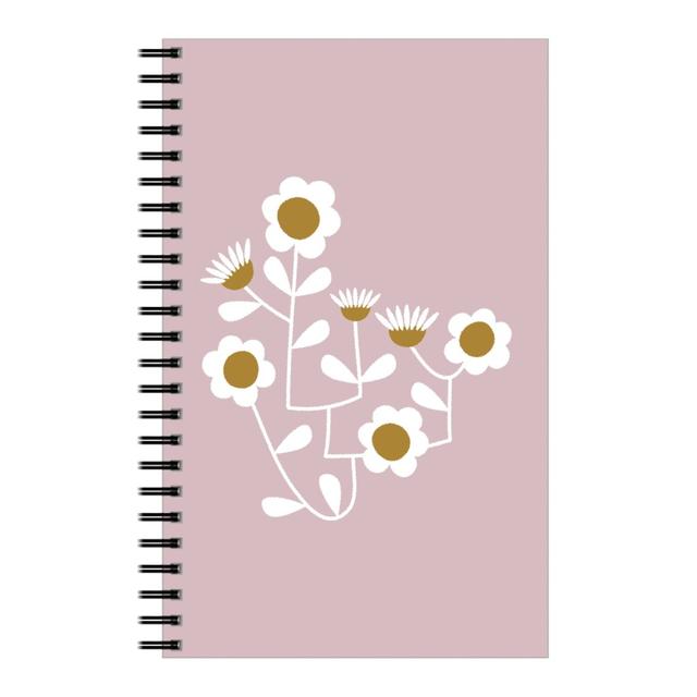 Personalized Notebooks: Mod Hanging Floral, 5x8, Pink, Whisper