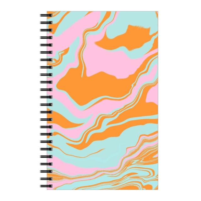 Personalized Notebooks: Marmor, 5x8, Orange, Frost