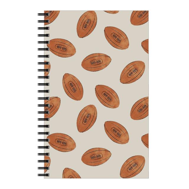 Personalized Notebooks: Vintage Football, 5x8, Brown, Limestone