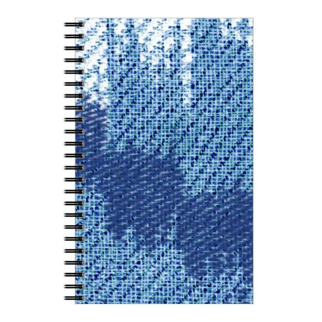 Personalized Notebooks: Blue Ikat, 5x8, Blue, True Blue