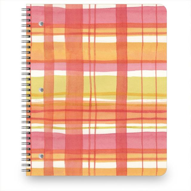 Personalized Notebooks: Summer Plaid, 8.5x11, Multicolor