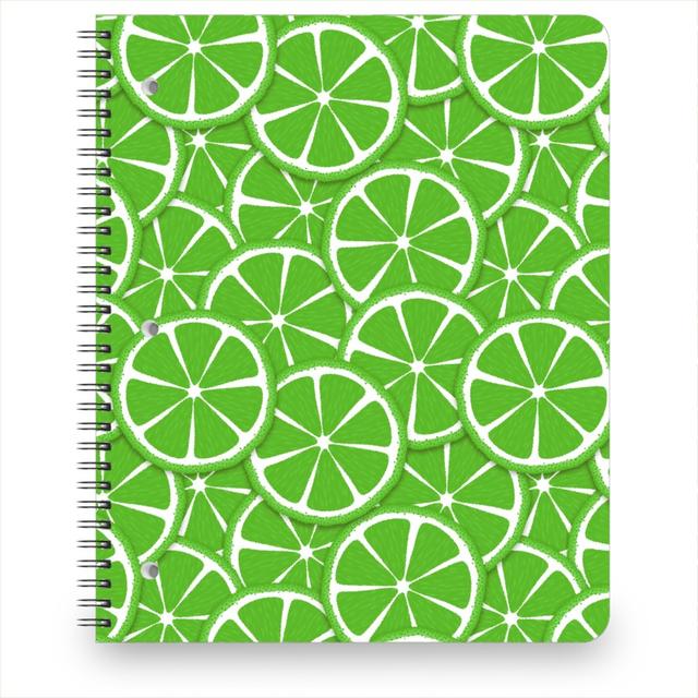 Personalized Notebooks: Limes and Lemons, 8.5x11, Green, Spring