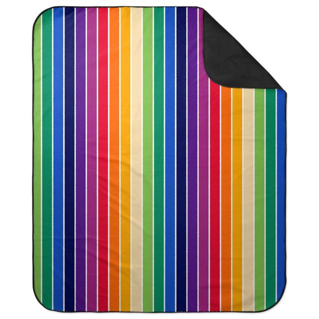 Picnic Blankets: 70s Stripe - Multi Picnic