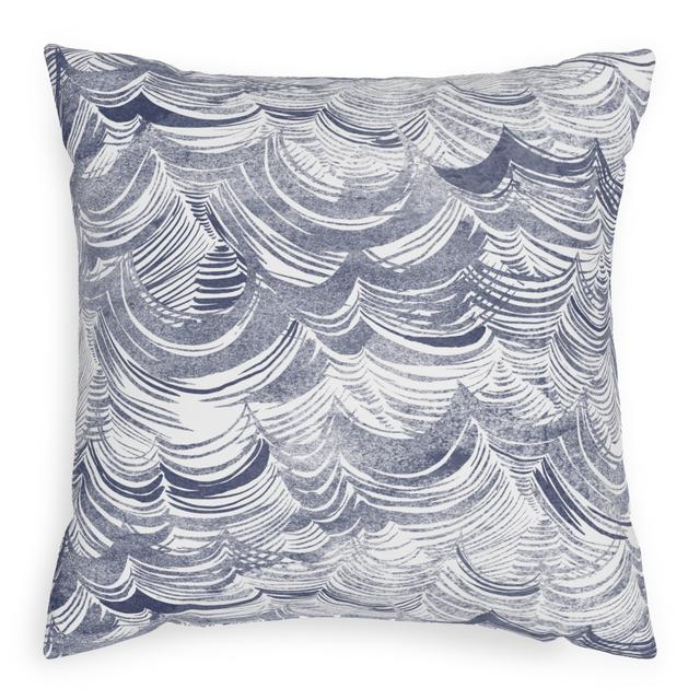 Woven Pillows: Wild Ocean, Black, 20x20, Single Sided, Gray
