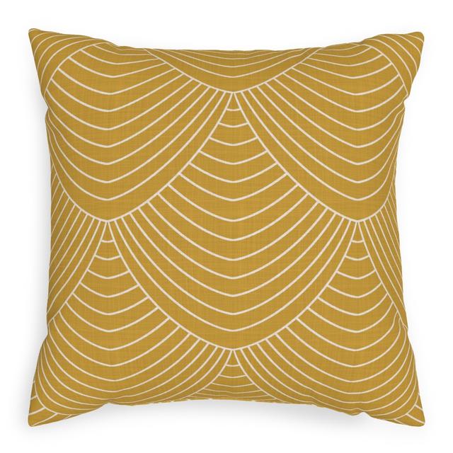 Woven Pillows: Gabrielle - Yellow, Beige, 20x20, Single Sided, Yellow, Classic Yellow