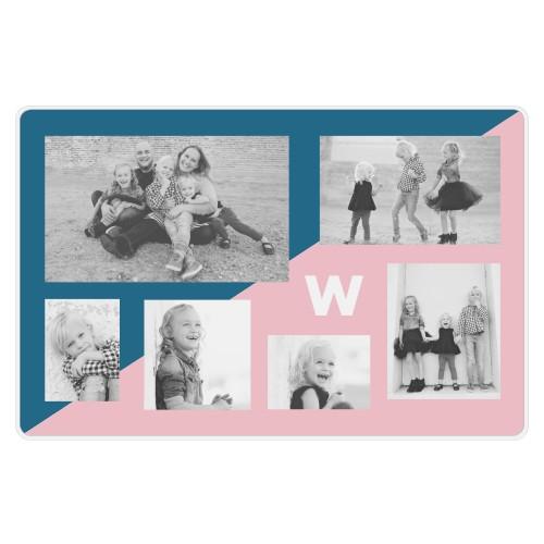 Custom Placemats: Colorblock Monogram, Blue, navy