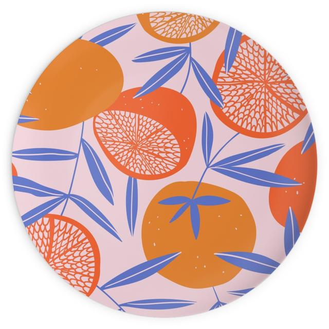 Plates: Pop Art Grapefruits - Multi, 10x10, Orange