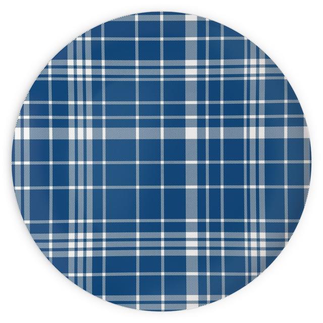 Plates: Tartan Check, 10x10, Blue, Royal