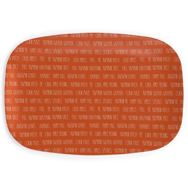 Serving Platters: Fall Typography - Orange